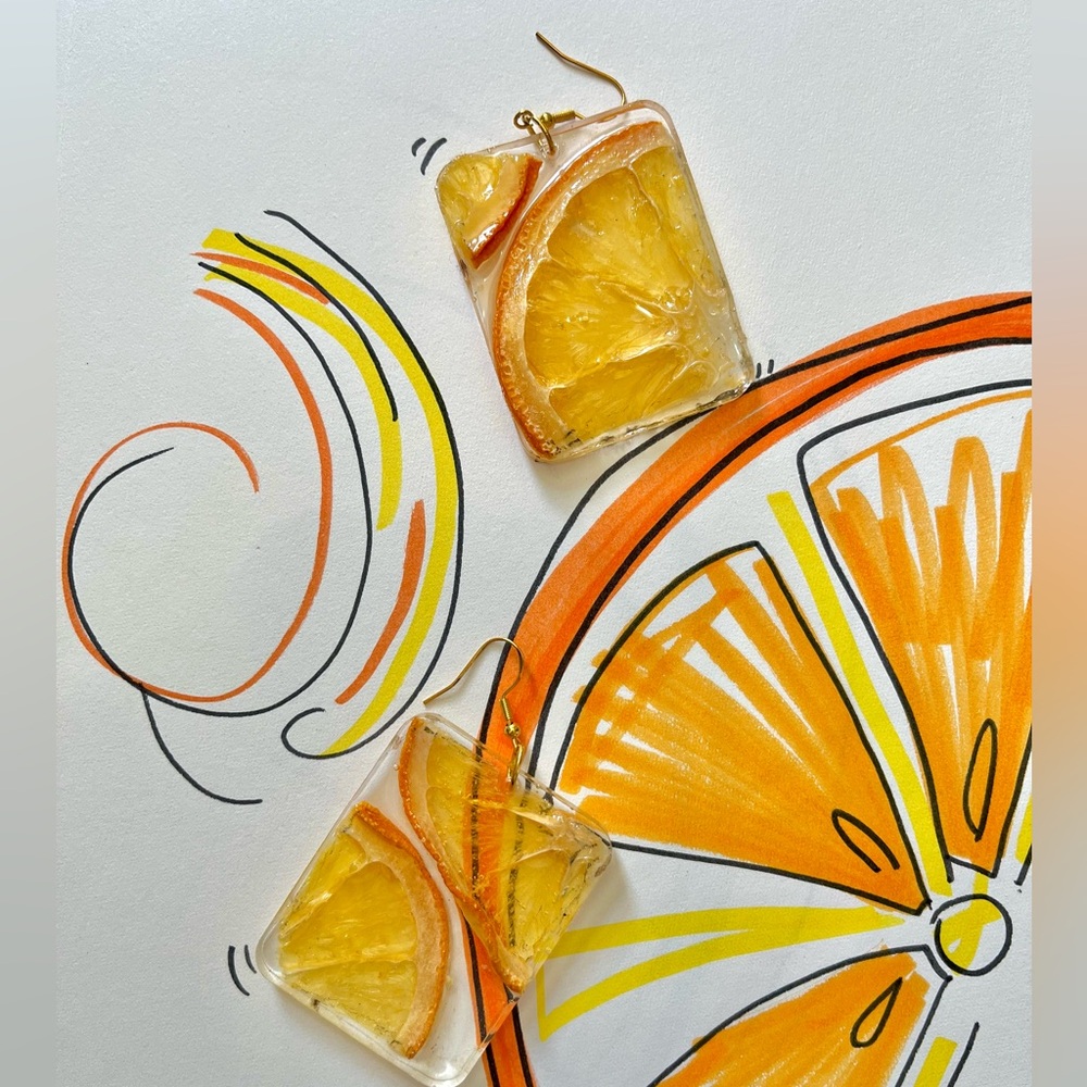 Orange You Glad earring set